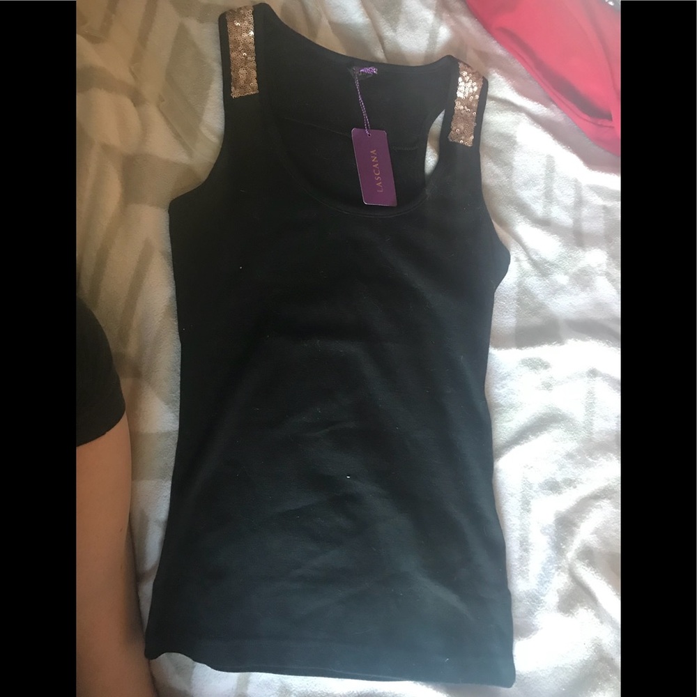 Lascana tank with sequins